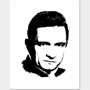 johnny cash pop art portrait Posters and Art